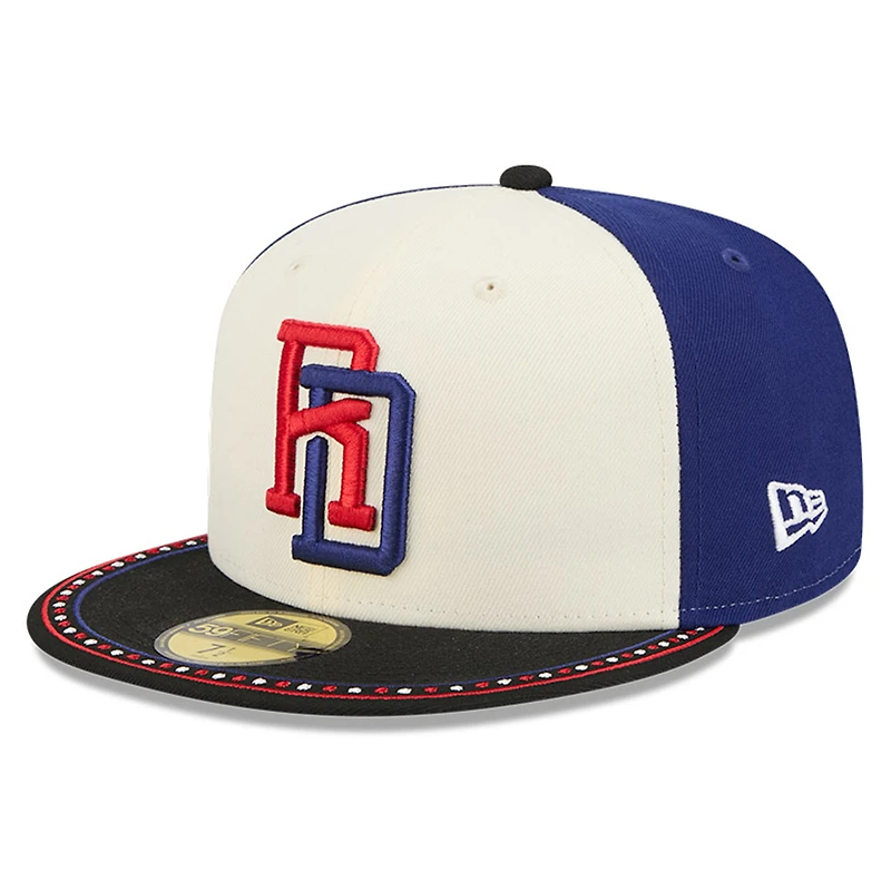 Dominican Republic Two-Tone Navy 2026 World Baseball Classic WBC New Era 59FIFTY Fitted Hat