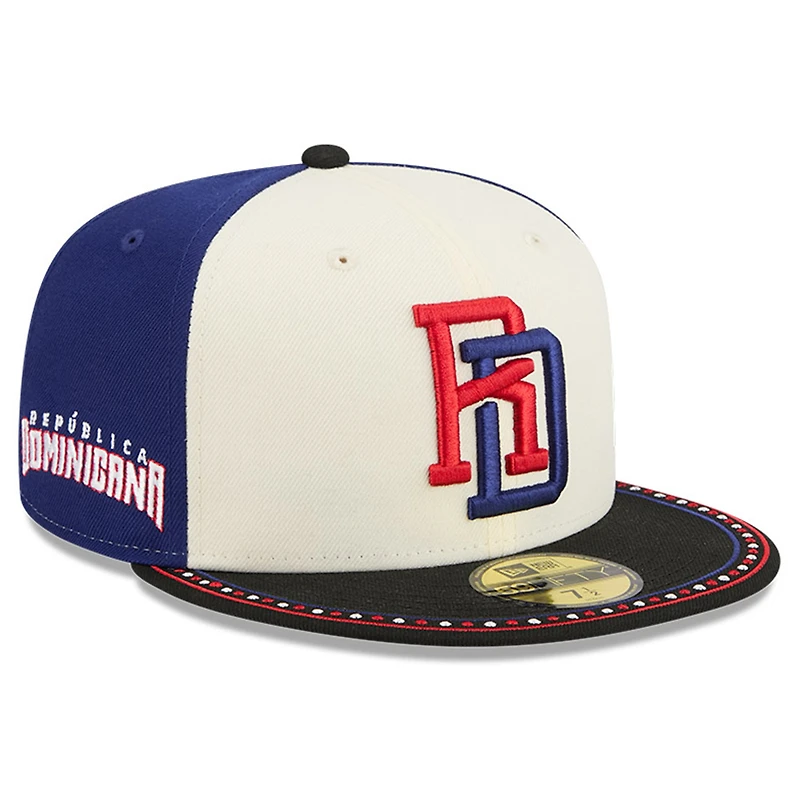 Dominican Republic Two-Tone Navy 2026 World Baseball Classic WBC New Era 59FIFTY Fitted Hat