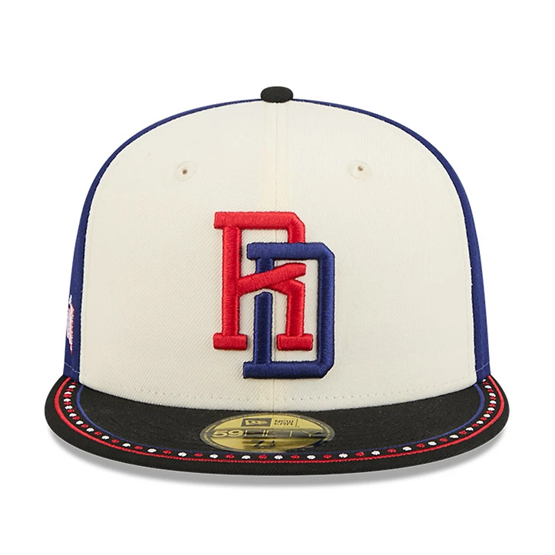 Dominican Republic Two-Tone Navy 2026 World Baseball Classic WBC New Era 59FIFTY Fitted Hat