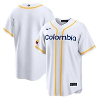 Team Colombia White Blank 2026 World Baseball Classic WBC Nike Home Stadium Jersey