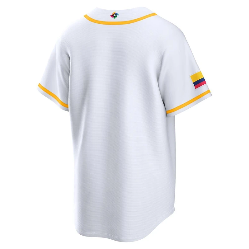 Team Colombia White Blank 2026 World Baseball Classic WBC Nike Home Stadium Jersey