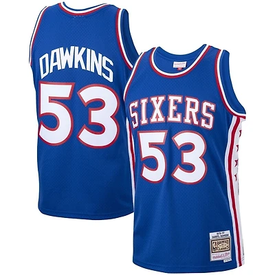 Darryl Dawkins Philadelphia 76ers Mitchell & Ness 1976-77 Swingman Royal Blue Jersey