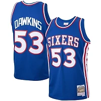 Darryl Dawkins Philadelphia 76ers Mitchell & Ness 1976-77 Swingman Royal Blue Jersey