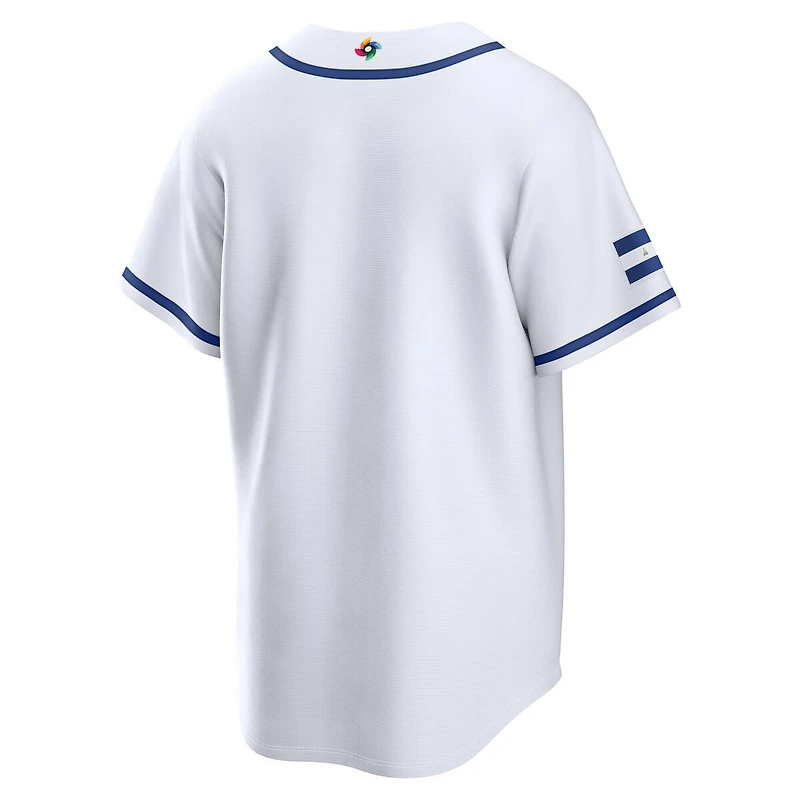 Team Nicaragua White Blank 2026 World Baseball Classic WBC Nike Home Stadium Jersey