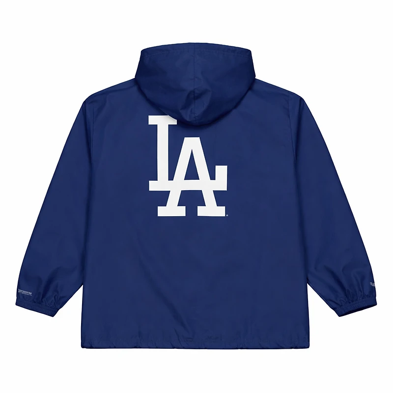 Los Angeles Dodgers Navy Coaches Full-Snap Hooded Windbreaker Mitchell & Ness Jacket