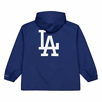 Los Angeles Dodgers Navy Coaches Full-Snap Hooded Windbreaker Mitchell & Ness Jacket