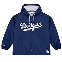 Los Angeles Dodgers Navy Coaches Full-Snap Hooded Windbreaker Mitchell & Ness Jacket