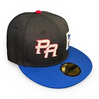 Puerto Rico x Dominican Republic Black and Royal WBC World Baseball Classic New Era 59FIFTY Fitted Hat