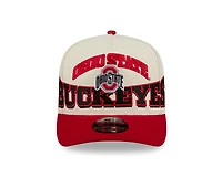 Ohio State Buckeyes Chrome and Red Oversize Arch New Era 9FIFTY A-Frame Snapback Hat