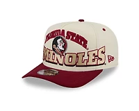 Florida State Seminoles Chrome and Garnet Oversize Arch New Era 9FIFTY A-Frame Snapback Hat