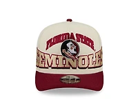 Florida State Seminoles Chrome and Garnet Oversize Arch New Era 9FIFTY A-Frame Snapback Hat