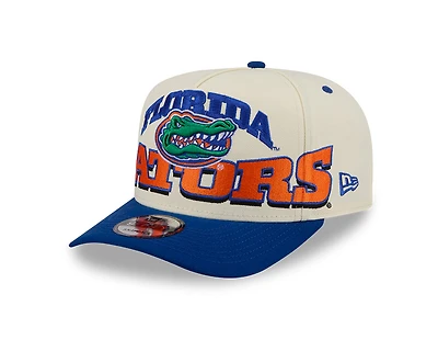 Florida Gators Chrome and Royal Oversize Arch New Era 9FIFTY A-Frame Snapback Hat