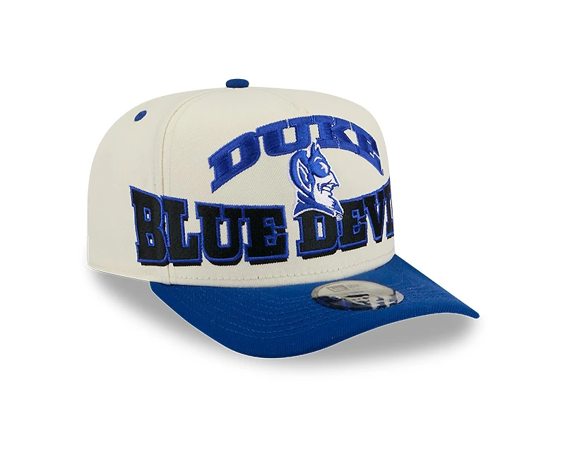 Duke Blue Devils Chrome and Royal Oversize Arch New Era 9FIFTY A-Frame Snapback Hat