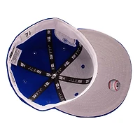 New York Yankees Royal Blue Shadow Logo Subway Series Patch Grey UV Era 59FIFTY Fitted Hat
