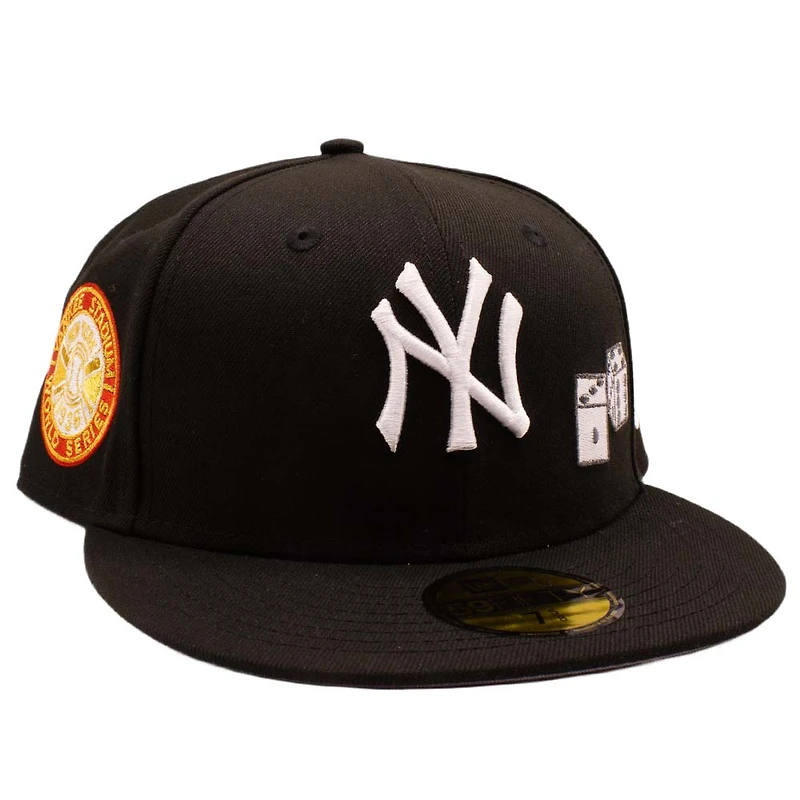 New York Yankees Black Dice 1936 World Series Patch Grey UV Era 59FIFTY Fitted Hat