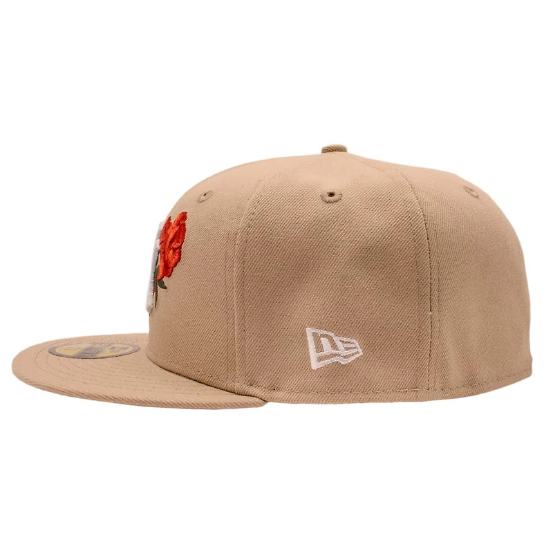 New York Yankees Khaki Rose 1949 World Series Patch Grey UV Era 59FIFTY Fitted Hat