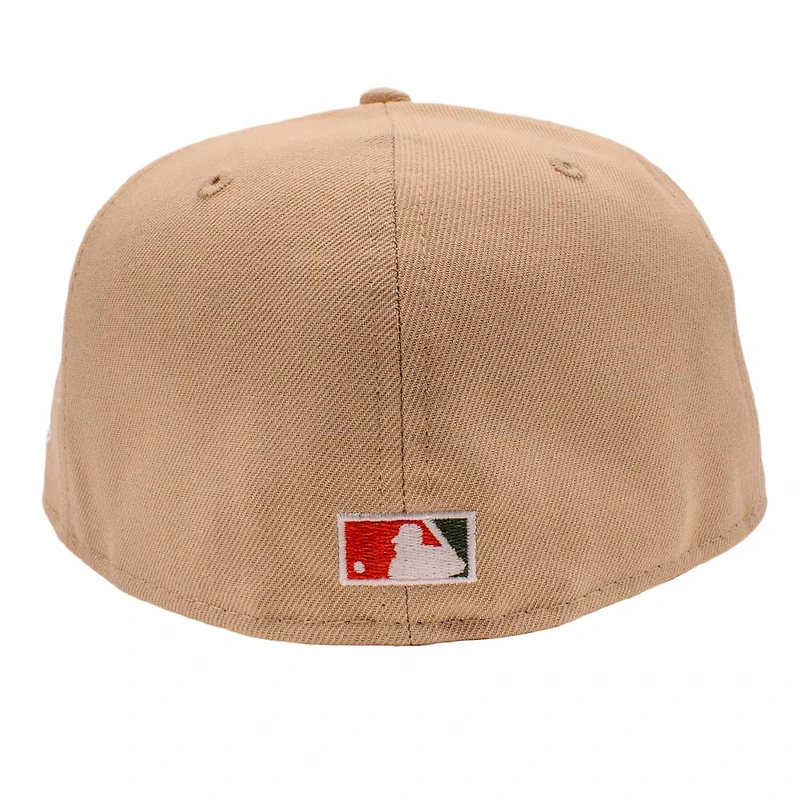 New York Yankees Khaki Rose 1949 World Series Patch Grey UV Era 59FIFTY Fitted Hat