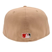 New York Yankees Khaki Rose 1949 World Series Patch Grey UV Era 59FIFTY Fitted Hat