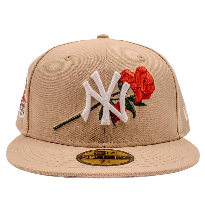 New York Yankees Khaki Rose 1949 World Series Patch Grey UV Era 59FIFTY Fitted Hat