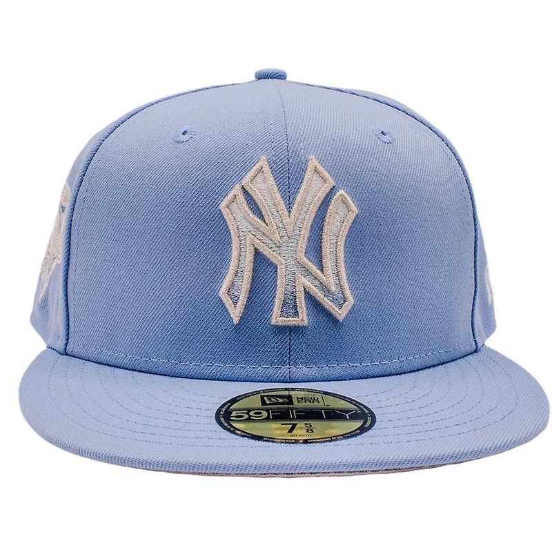 New York Yankees Sky Blue 2000 World Series Patch Grey UV Era 59Fifty Fitted Hat