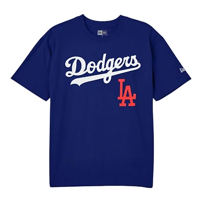 Los Angeles Dodgers Royal Script New Era T-Shirt