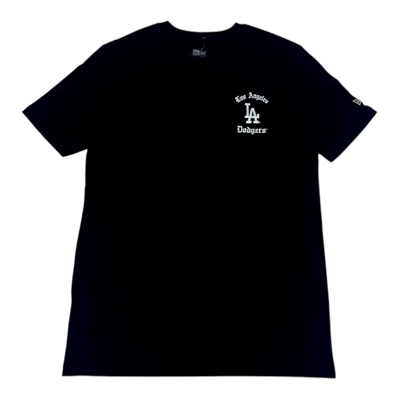 Los Angeles Dodgers Black Old English Sugar Skull New Era T-Shirt