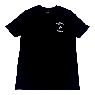 Los Angeles Dodgers Black Old English Sugar Skull New Era T-Shirt