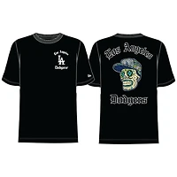 Los Angeles Dodgers Black Old English Sugar Skull New Era T-Shirt