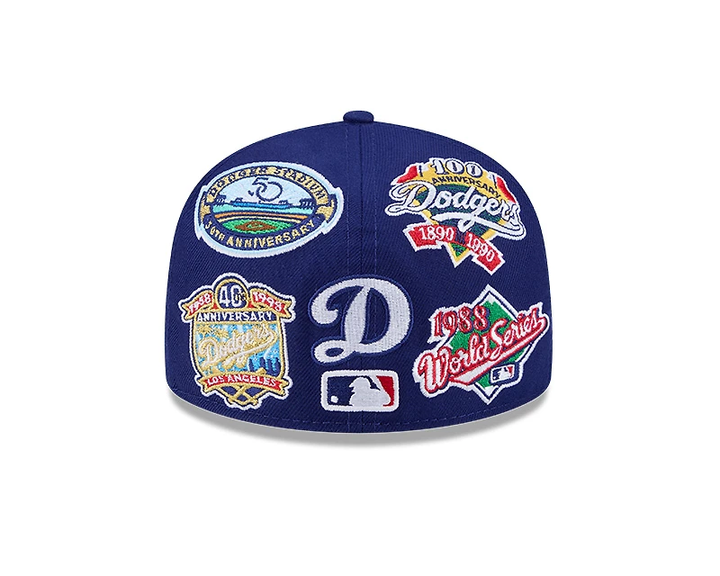 Los Angeles Dodgers Patches All Over New Era 59FIFTY Fitted Hat