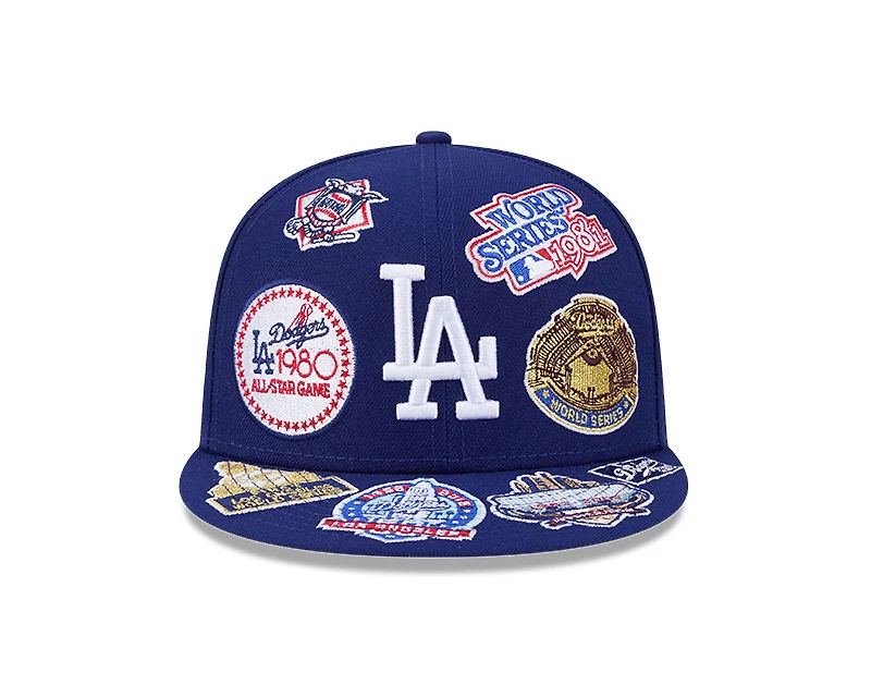 Los Angeles Dodgers Patches All Over New Era 59FIFTY Fitted Hat