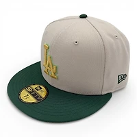 Los Angeles Dodgers Stone and Green Gold UV New Era 59FIFTY Fitted Hat