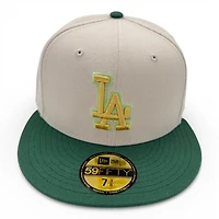 Los Angeles Dodgers Stone and Green Gold UV New Era 59FIFTY Fitted Hat