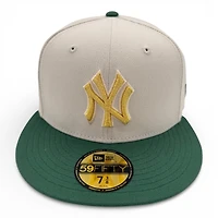 New York Yankees Stone and Green NYFD Patch Gold UV Era 59FIFTY Fitted Hat