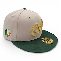 Chicago Cubs Stone and Green Gold UV New Era 59FIFTY Fitted Hat