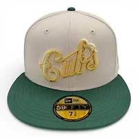 Chicago Cubs Stone and Green Gold UV New Era 59FIFTY Fitted Hat