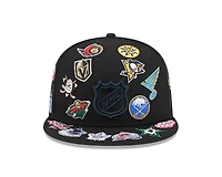NHL Black Patches All Over New Era 59FIFTY Fitted Hat