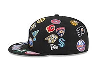 NHL Black Patches All Over New Era 59FIFTY Fitted Hat