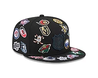 NHL Black Patches All Over New Era 59FIFTY Fitted Hat