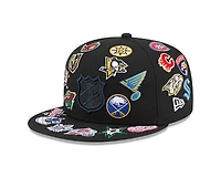 NHL Black Patches All Over New Era 59FIFTY Fitted Hat