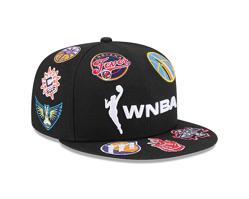 WNBA Black Patches All Over New Era 59FIFTY Fitted Hat