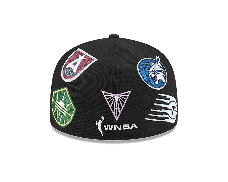 WNBA Black Patches All Over New Era 59FIFTY Fitted Hat