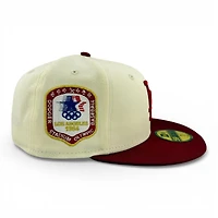 Los Angeles Dodgers Chrome and Red 1984 Olympic Patch Grey UV New Era 59FIFTY Fitted Hat
