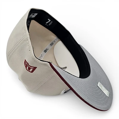 Colorado Avalanche Stone Cardinal 2T Leon the Lab 2020 Stadium Patch Grey UV New Era 59FIFTY Fitted Hat