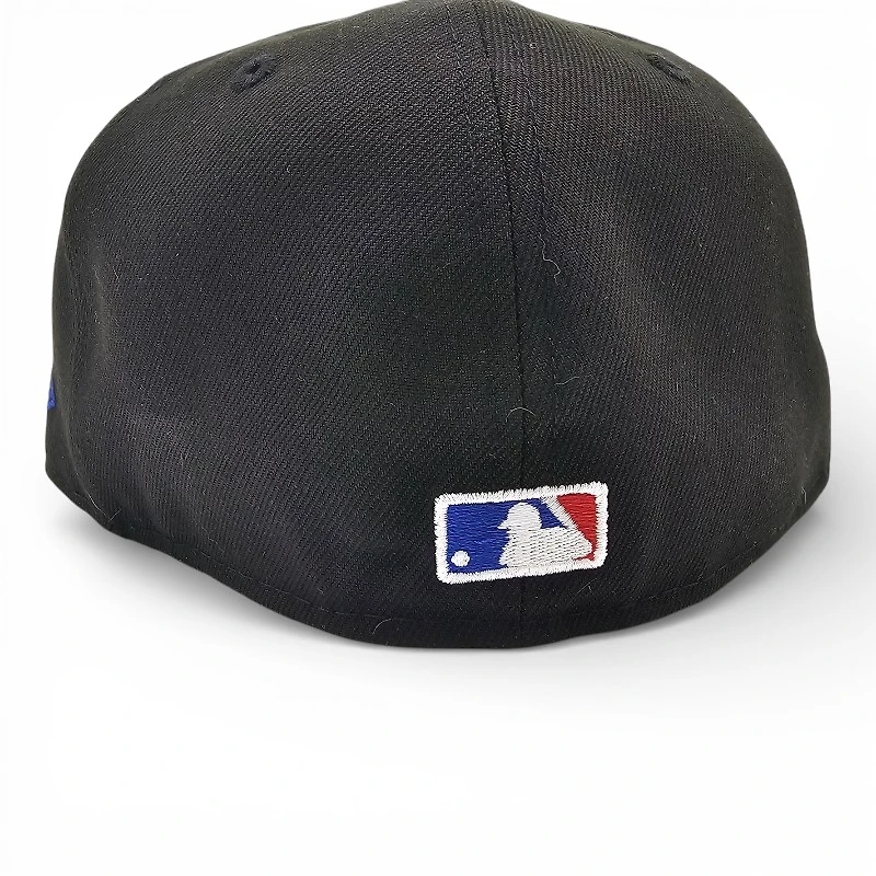 Los Angeles Dodgers Black Royal 2T Leon the Lab Back to Champs Patch Grey UV New Era 59FIFTY Fitted Hat