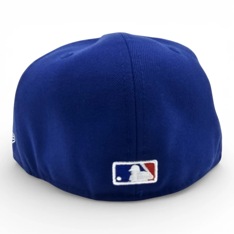 Los Angeles Dodgers Majestic Blue Dark Royal 2T Leon the Lab Back to Champs Patch Grey UV New Era 59FIFTY Fitted Hat