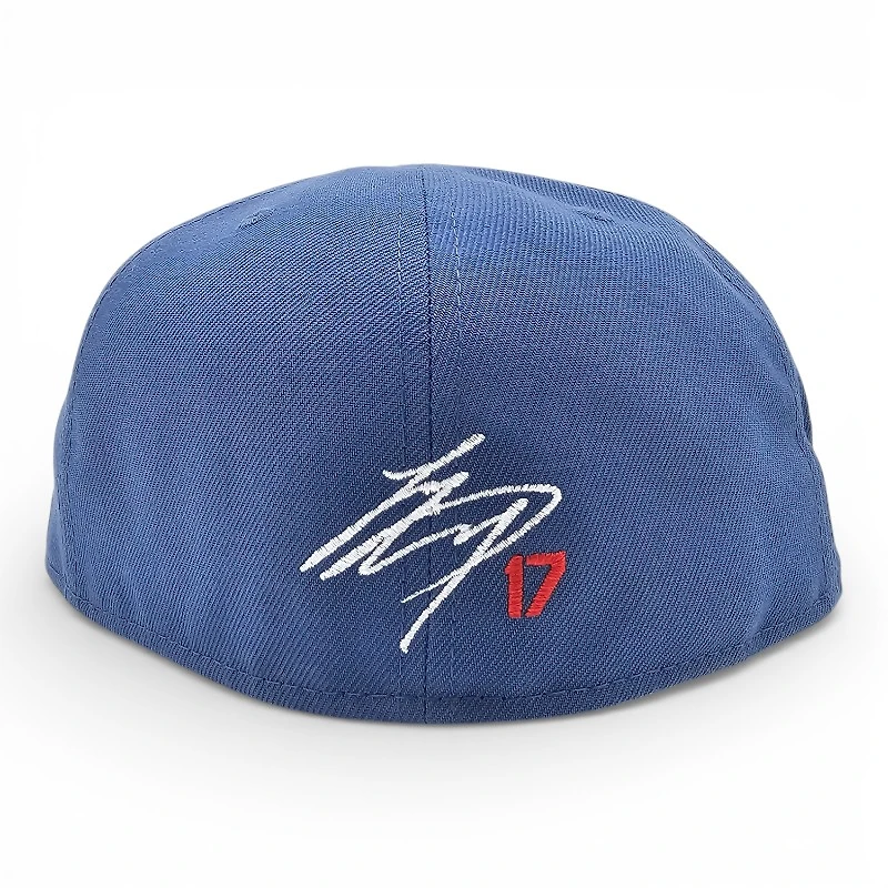 Los Angeles Dodgers Shohei Ohtani Indigo Blue Leon the Lab 50 Patch Green UV New Era 59FIFTY Fitted Hat