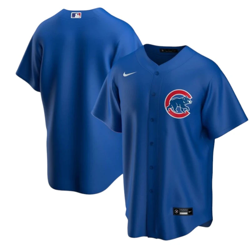 Chicago Cubs Royal Alternate Blank Nike Replica Jersey