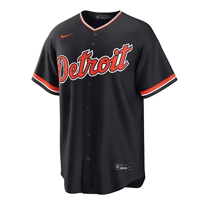 Detroit Tigers Navy Alternate Blank Nike Replica Jersey