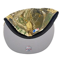 Los Angeles Dodgers Realtree Camo City Script 100th Anniversary Patch Grey UV New Era 59FIFTY Fitted Hat