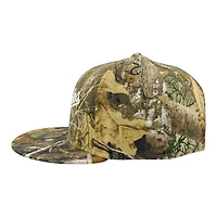 Los Angeles Dodgers Realtree Camo City Script 100th Anniversary Patch Grey UV New Era 59FIFTY Fitted Hat